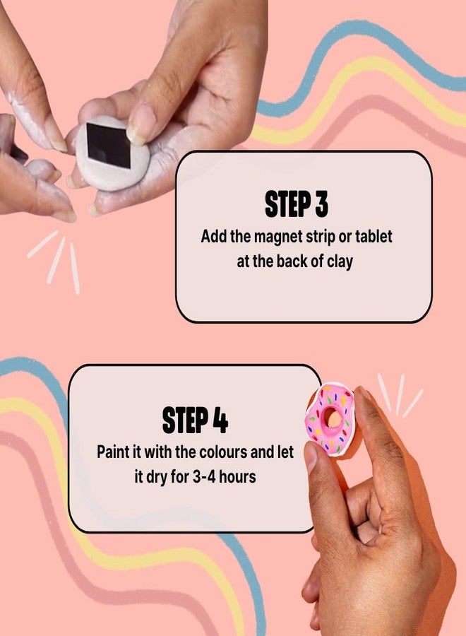 KITSTERS DIY Fridge Magnet Kit | DIY Hobby Art Kit for Adults Women | Crafts for Adult | Birthday Return Gift Ideas | Fun Activity for Kids & Adults | Funky Fridge Magnets | Handmade Magnets - Image 5